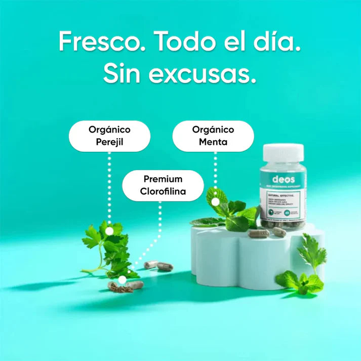👃🏼 DEOS, DESODORANTE INTERNO: ELIMINA TODOS LOS MALOS OLORES DE RAÍZ.